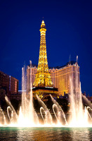 The not real Eiffel Tower at the imitation Paris.